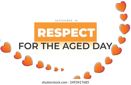 Respect for the aged day. background, banner, card, poster, template. Vector illustration.