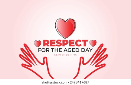 Respect for the aged day. background, banner, card, poster, template. Vector illustration.