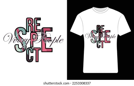 respect all t-shirt design aer