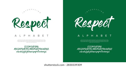 Respect Artistic Brush Script Font With Natural Fluid Strokes For Branding And Signature