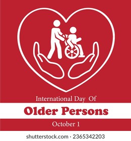 Respect and Celebrate: International Day for the Elderly Vector