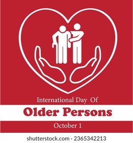 Respect and Celebrate: International Day for the Elderly Vector