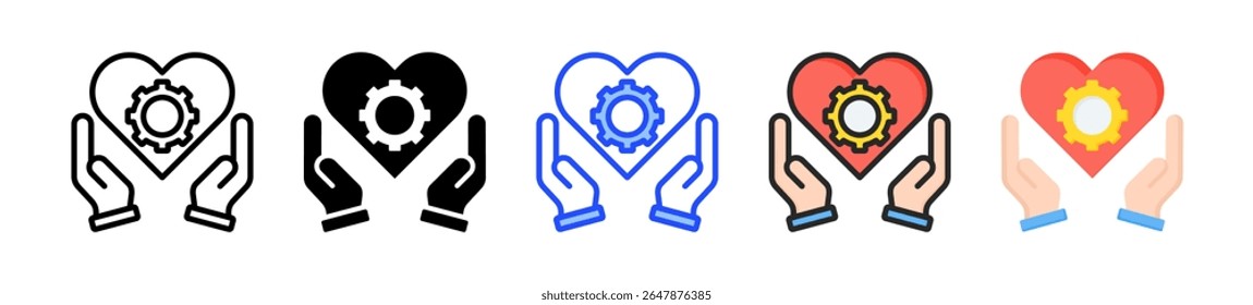 Respect Icon Collection With Multiple Styles
