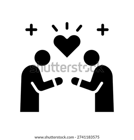 Respect Icon Glyph Vector Illustration
