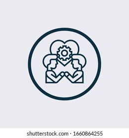 respect icon isolated on white background from friendship collection. respect icon trendy and modern respect symbol for logo, web, app,