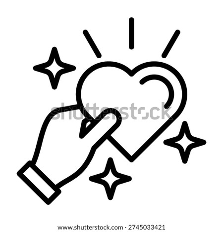 Respect Icon Line Design Vector Illustration