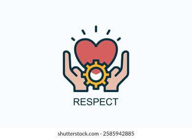 Respect Icon Or Logo Isolated Illustration