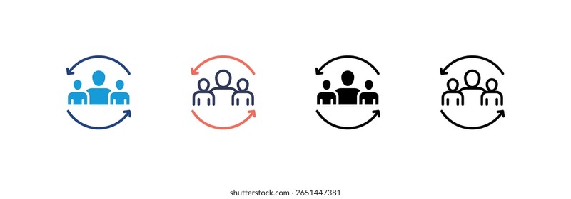 Respect icon set multiple style collection