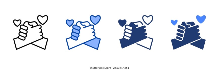 Respect icon set multiple style collection