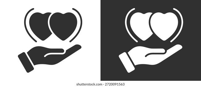 Colección De Vector Del Conjunto Del Icono Del Respeto Aislada En Blanco Y Negro