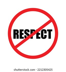 respect icon with white background