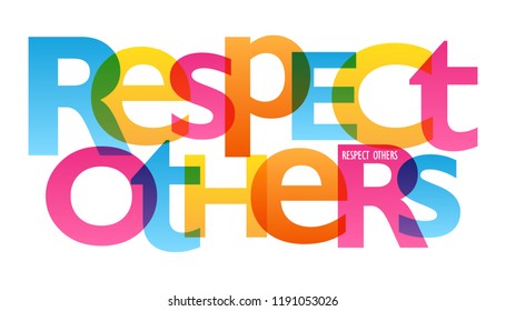 RESPECT OTHERS Typography Poster