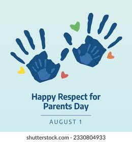 respect for parents day design template for celebration. hand vector design. love vector design. 