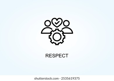 Respect Vector Or Logo Sign Symbol Illustration