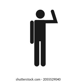 respectful person icon or symbol design