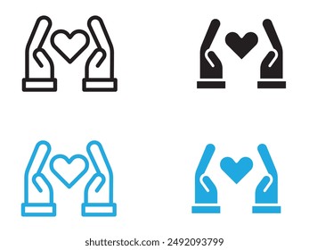 Respectfulness icon black and white vector outline sign