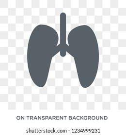 Respiration icon. Trendy flat vector Respiration icon on transparent background from sauna collection. 