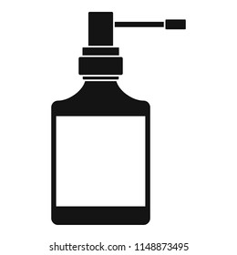 Respiration spray bottle icon. Simple illustration of respiration spray bottle vector icon for web design isolated on white background