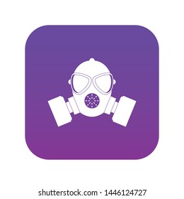 Respirator icon digital purple for any design isolated on white vector illustration