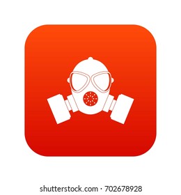 Respirator icon digital red for any design isolated on white vector illustration