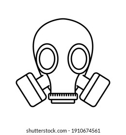 respirator icon. gas mask icon. vector illustration