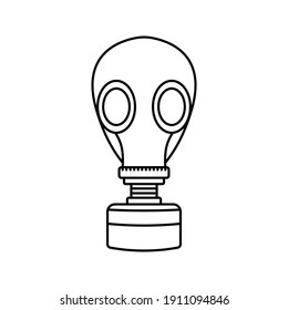 respirator icon. gas mask icon. vector illustration