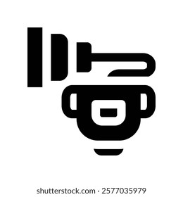 respirator icon. vector glyph icon for your website, mobile, presentation, and logo design.