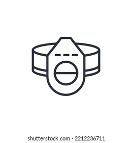 respirator icons  symbol vector elements for infographic web