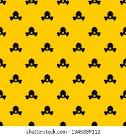 Respirator pattern seamless vector repeat geometric yellow for any design