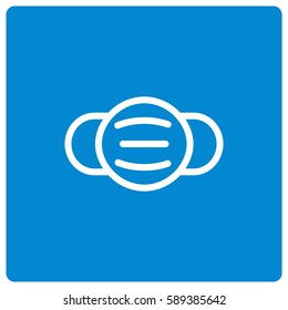 Respirator vector icon