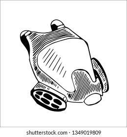 respirator vector sketch