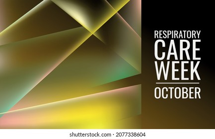Respiratory Care Week. Design suitable for greeting card poster and banner