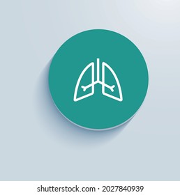 Respiratory diseases icon vector design