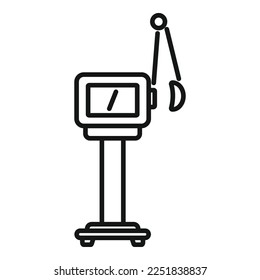 Respiratory machine icon outline vector. Medical patient. Care device