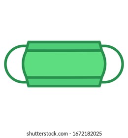 Respiratory mask for medical. Hospitals or protect pollution with face masks. Vector illustration