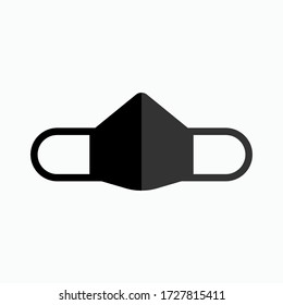 Respiratory Protection Mask Icon.Dust Mask Symbol - Vector. Presented in Glyph Style.