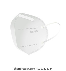 Respiratory Protective Mask - KN95 - Icon as EPS 10 File