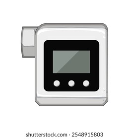 respiratory spirometer cartoon. function diagnosis, health breathing, pulmonary assessment respiratory spirometer sign. isolated symbol vector illustration