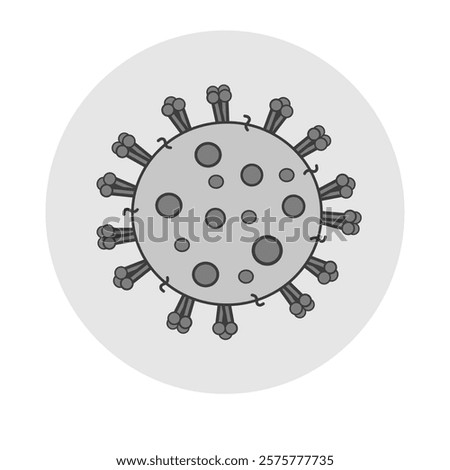 The Respiratory Syncytial Virus (RSV) icon is a virus type of respiratory infection causes in upper and lower tracts.