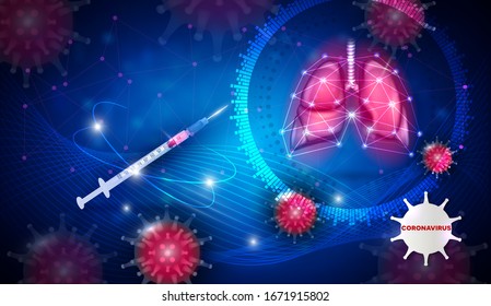 Respiratory tract lungs protection, prevent from virus such as Coronavirus disease treatment concept