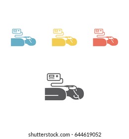 Respiratory ventilation icon. Vector illustration
