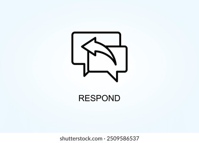 Responder Vector O Logo Signo Símbolo Ilustración