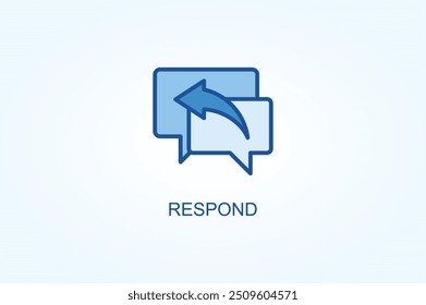 Responder Vector o logotipo símbolo ilustración