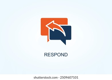 Responder Vector O Logo Signo Símbolo Ilustración