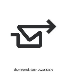 Responding mail icon. Email symbol modern, simple, vector, icon for website design, mobile app, ui. Vector Illustration