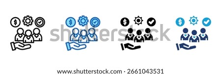 Responsbility icon Multi Style Vector Illustration