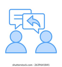 Response Blue Icon Element For Design