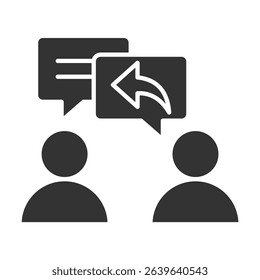 Response Glyph Icon Element For Design)