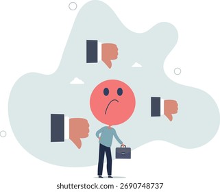 Resposta ao feedback negativo, desgosto ou má avaliação do cliente, lidar com reclamação, vida e emprego das pessoas.