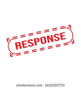 response Rubber Stamp Seal Vector